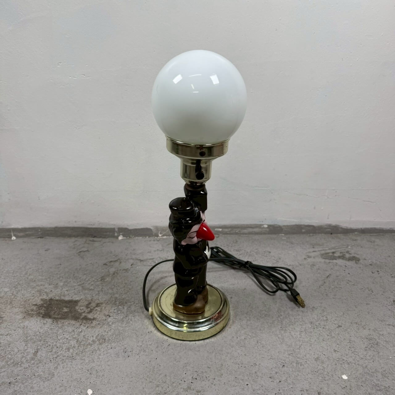 #2277【1960年代】ビンテージ 酔っ払い Barランプ テーブルランプ 照明 アメリカ