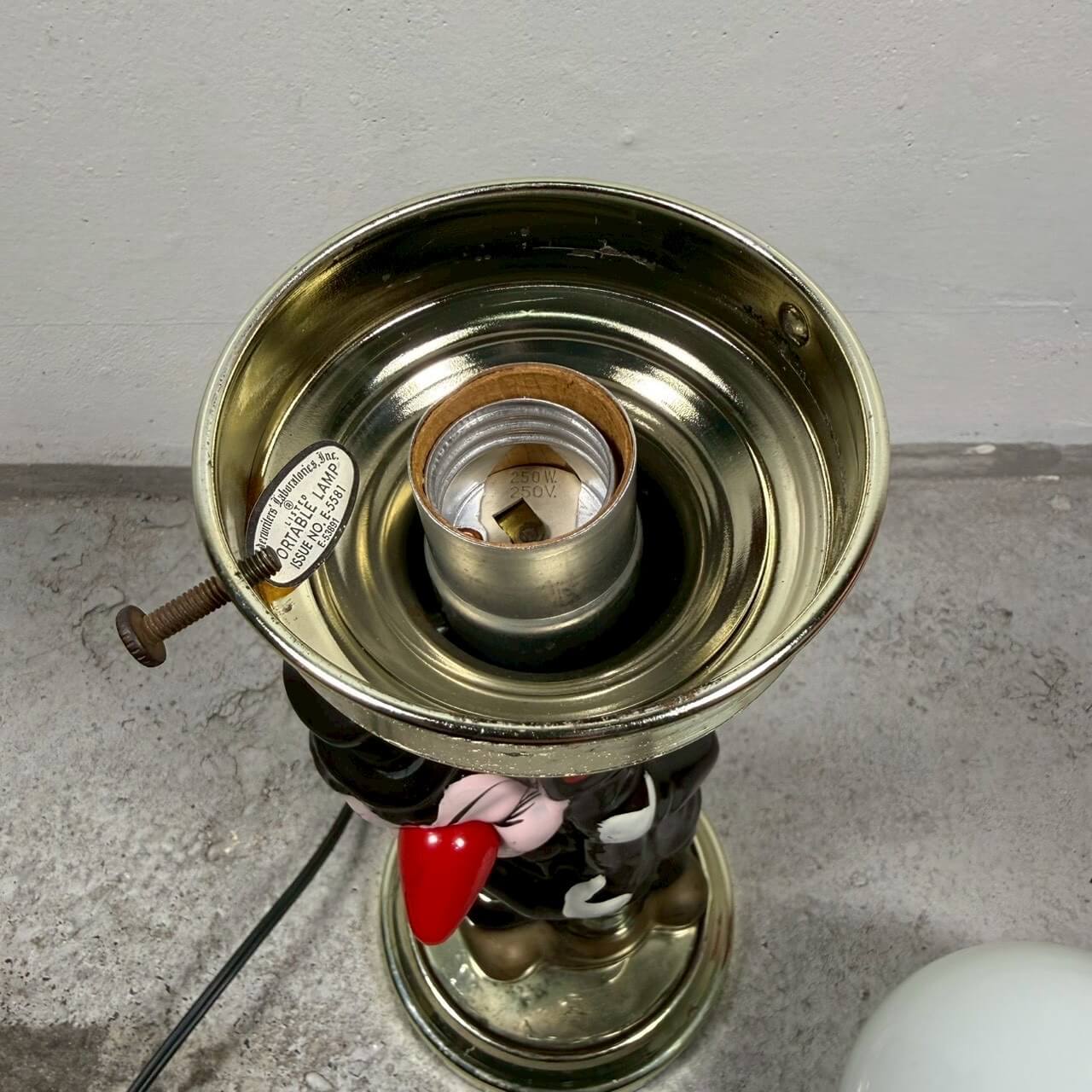 #2277【1960年代】ビンテージ 酔っ払い Barランプ テーブルランプ 照明 アメリカ