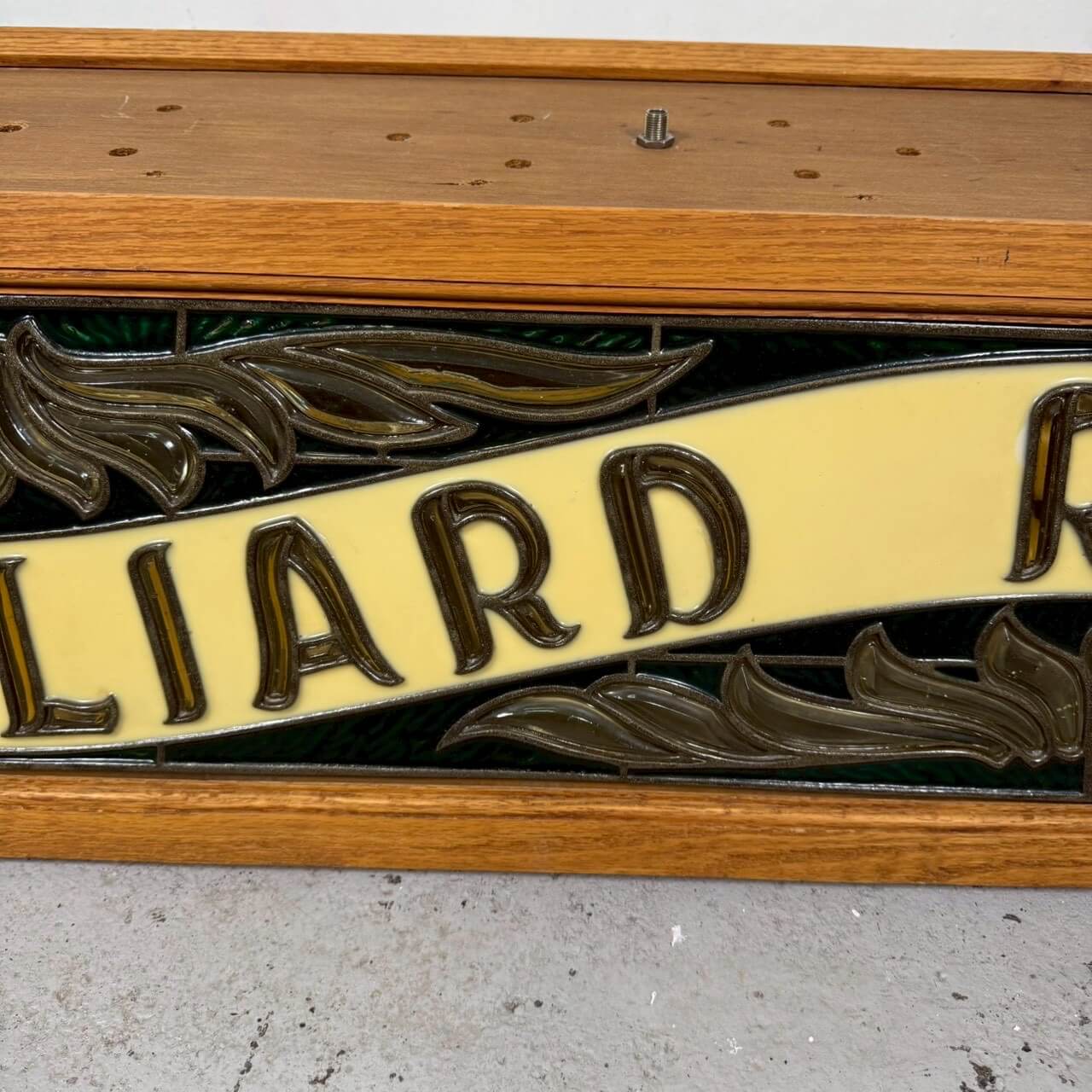 #1923【1980-90年】ビンテージ BILLIARD ROOM（ビリヤードルーム） プールランプ / 吊り下げランプ 照明 アメリカ