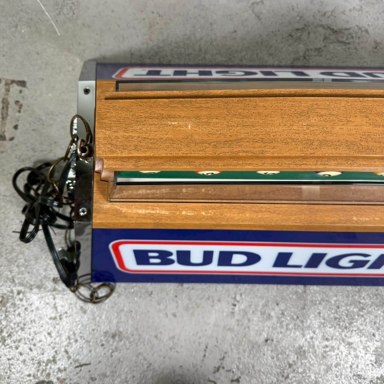 #2129【1986年】ビンテージ Bud Light（バドライト） プールランプ / ビールランプ デッドストック バーライト アメリカ