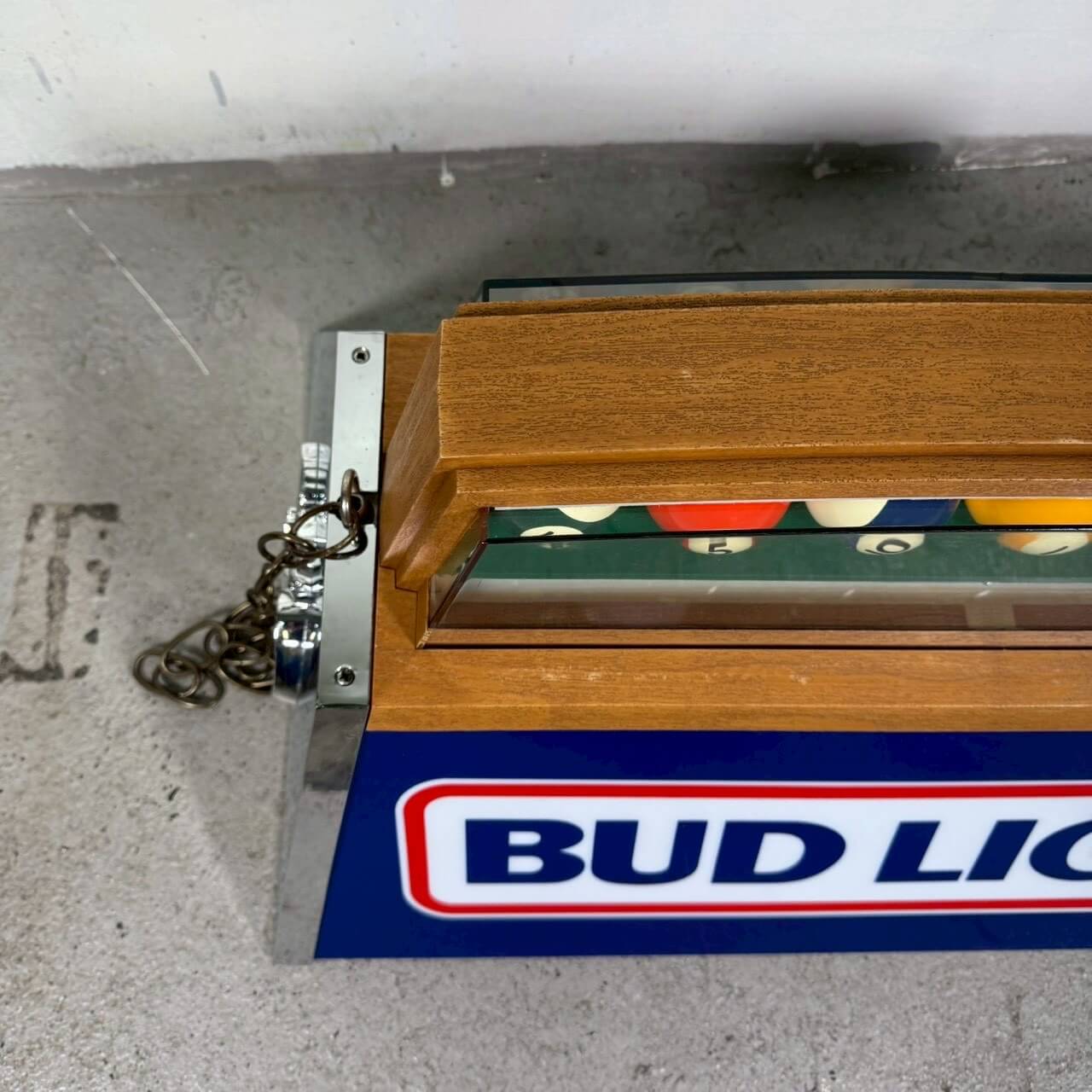 #2129【1986年】ビンテージ Bud Light（バドライト） プールランプ / ビールランプ デッドストック バーライト アメリカ