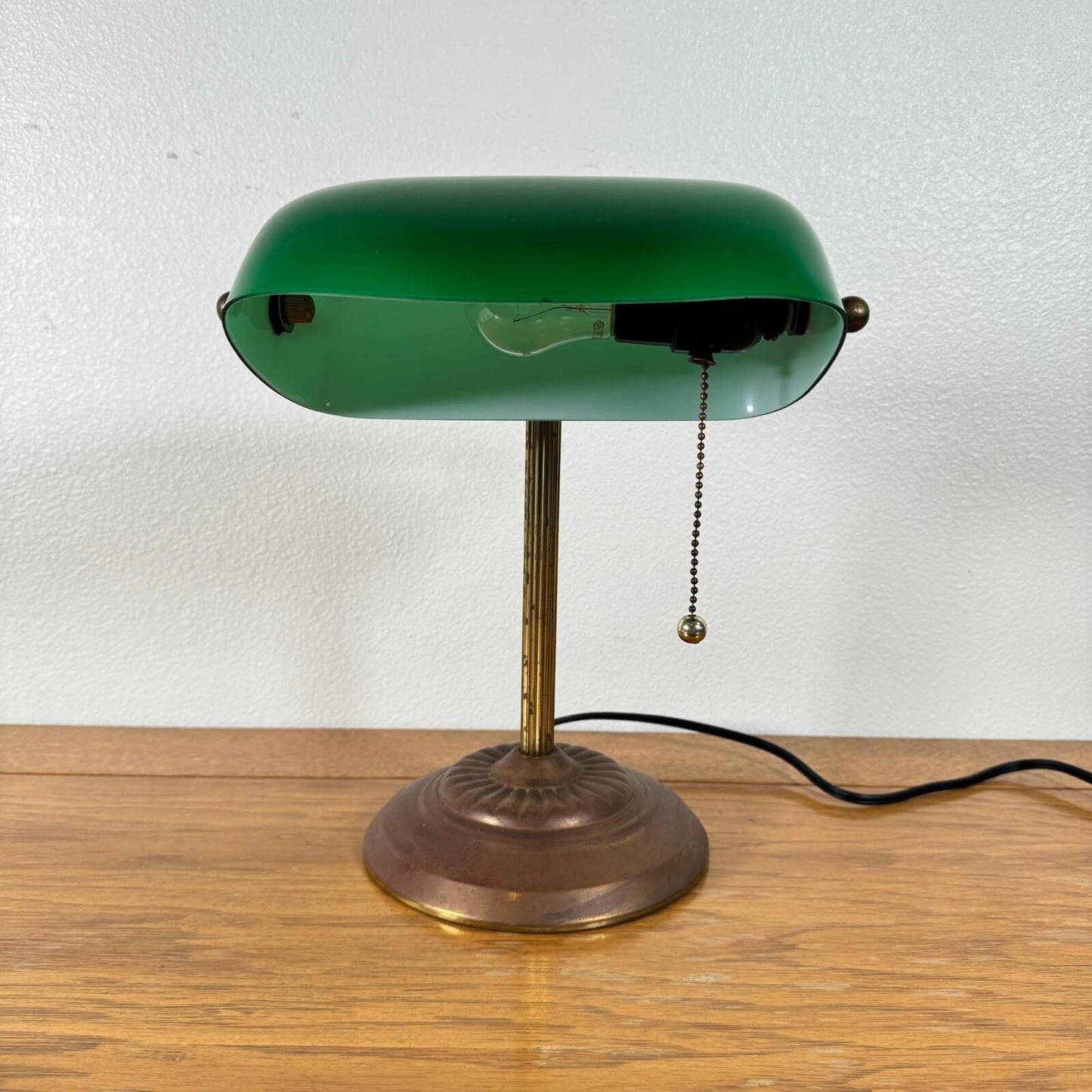 #1449 ビンテージ バンカーズランプ 照明 デスクランプ