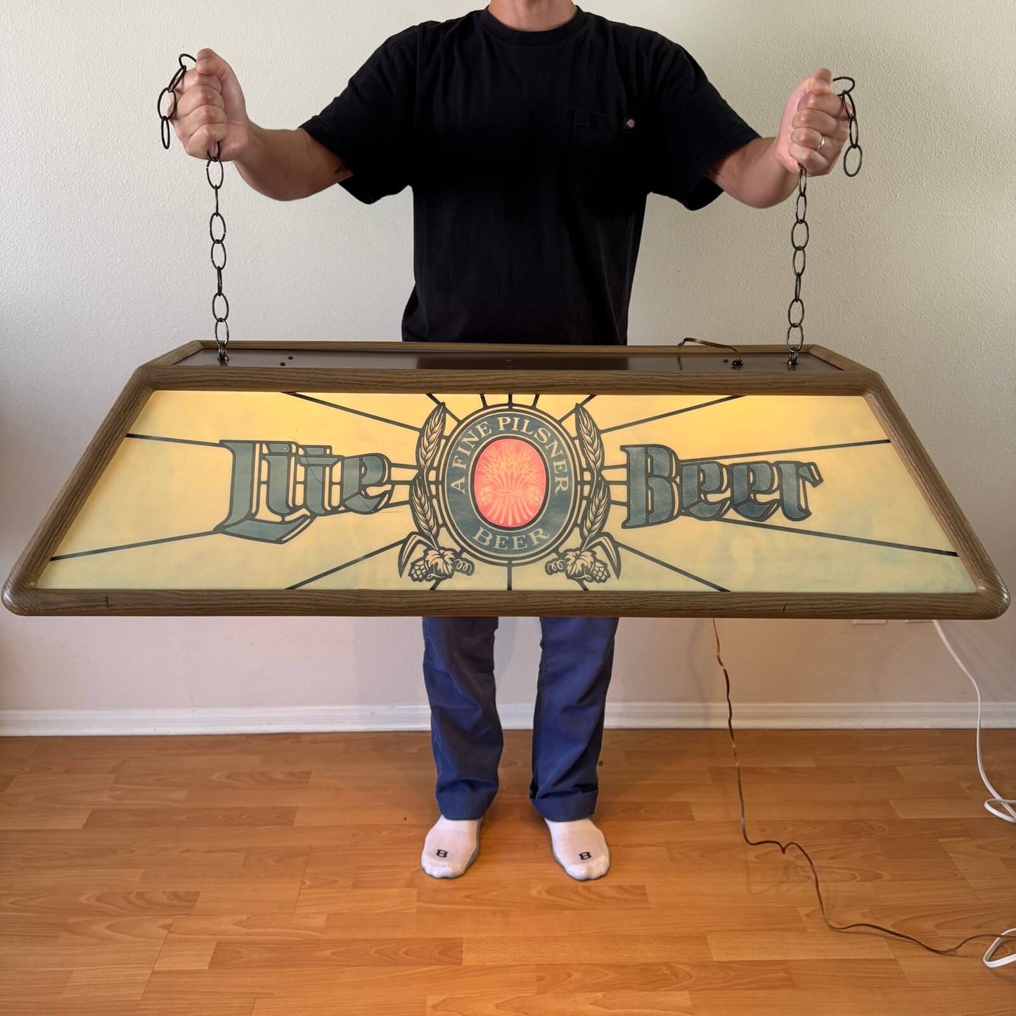 #2126【1986年製】ビンテージ Miller Lite（ミラーライト） プールランプ / ビールライト アメリカ