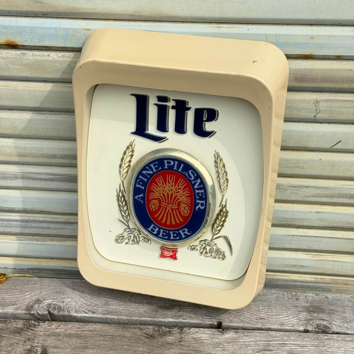【1970年代】ビンテージ ライト 看板 アメリカン雑貨 店舗什器 MILLER LITE ミラーライト #2871