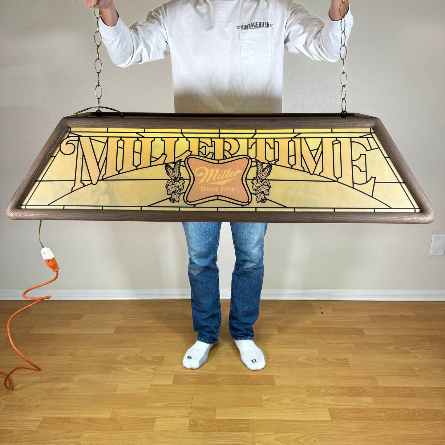 #1302【1980年代】ビンテージ Miller High Life（ミラー ハイライフ） プールランプ / ビールライト アメリカ