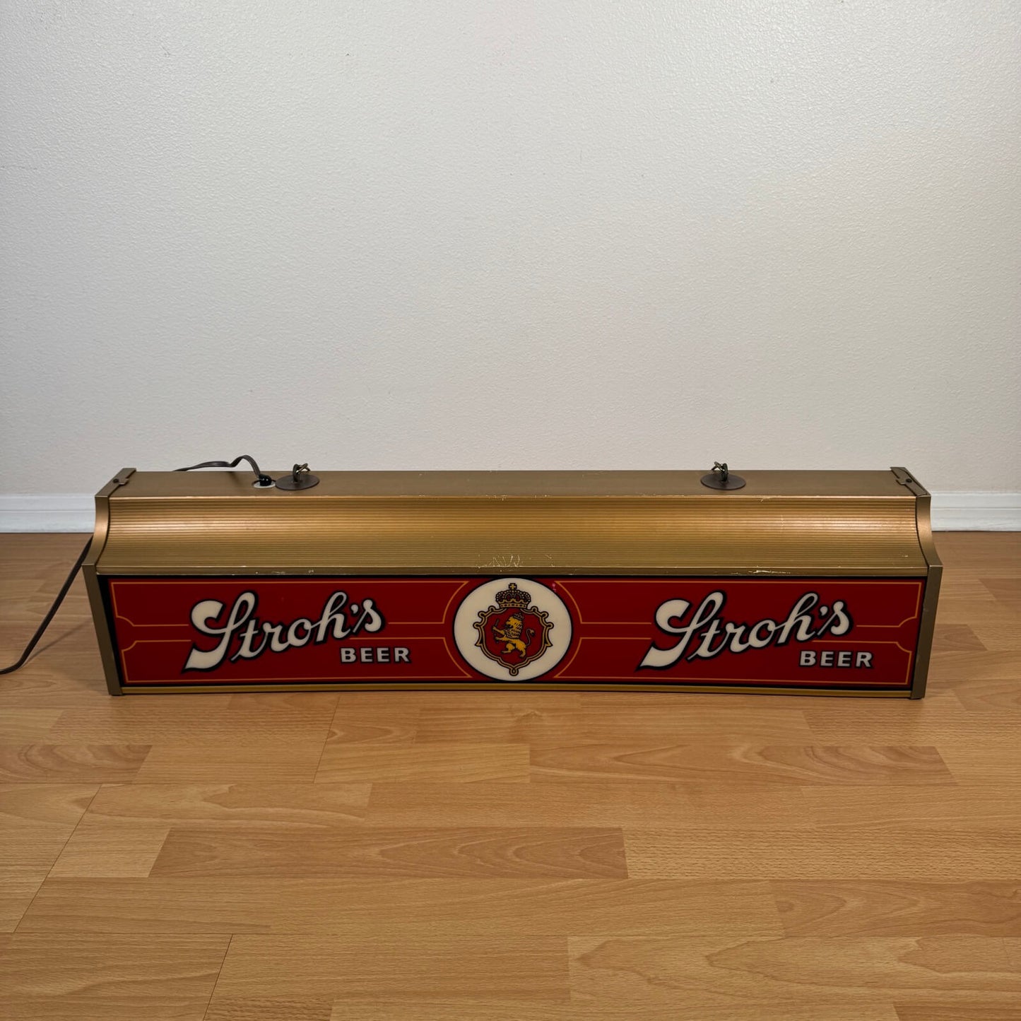 #1921【1980年代】ビンテージ プールバーランプ Stroh's ビールランプ バーライト アメリカ