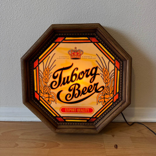 #1853 ビンテージ ビールサイン ライト Tuborg Beer 照明