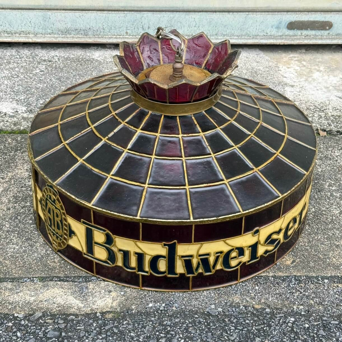 【1970年代】希少 ビンテージ ペンダントライト アメリカン雑貨 店舗什器 Budweiser バドワイザー ランプ #2765-1
