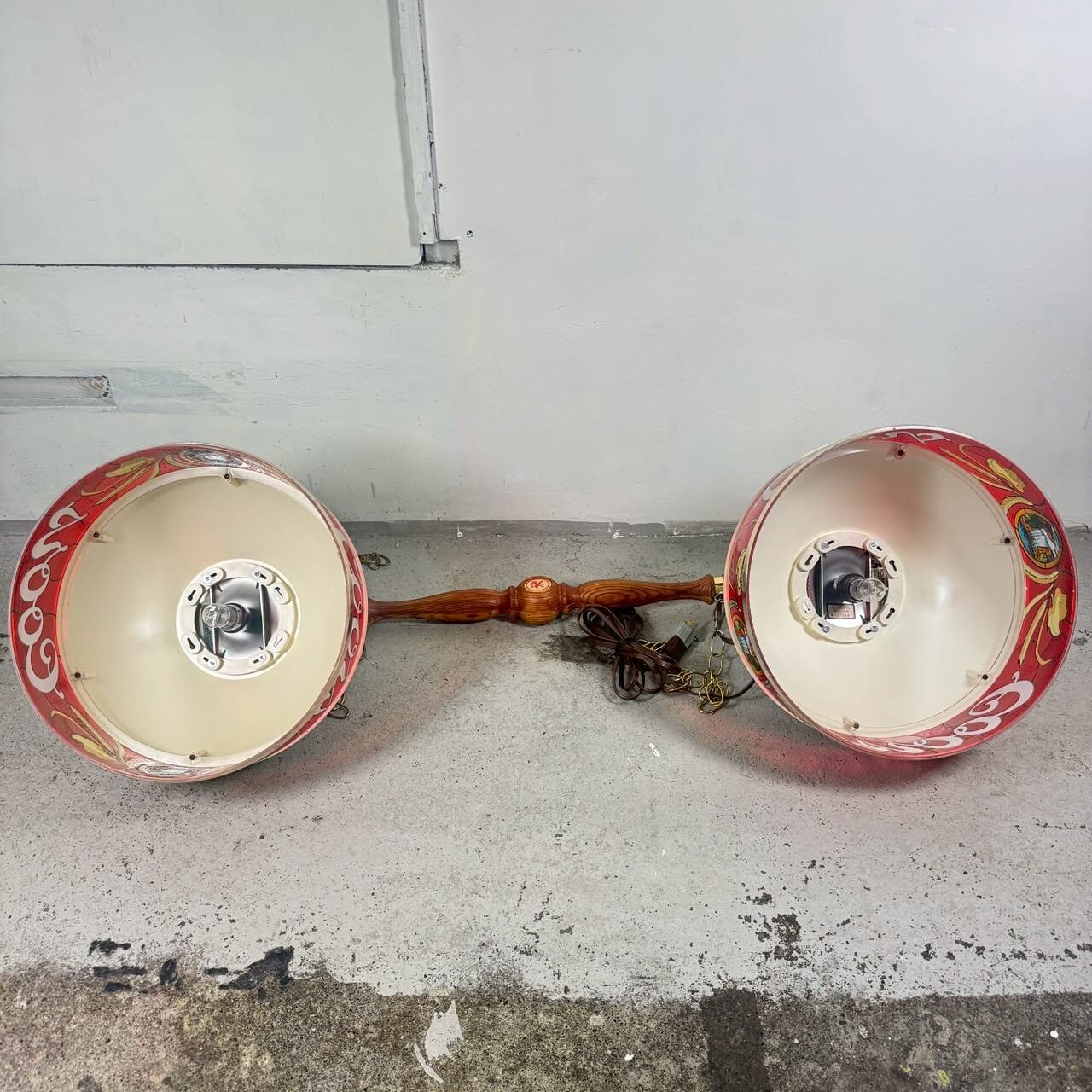 #2372【1980年】ビンテージ Coors（クアーズ） プールランプ / バーランプ デッドストック ダブルシェード アメリカ