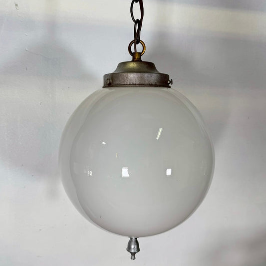 【1960-70年代】ビンテージ ミルクガラス ペンダントライト アメリカン雑貨 吊り下げ照明 #2276