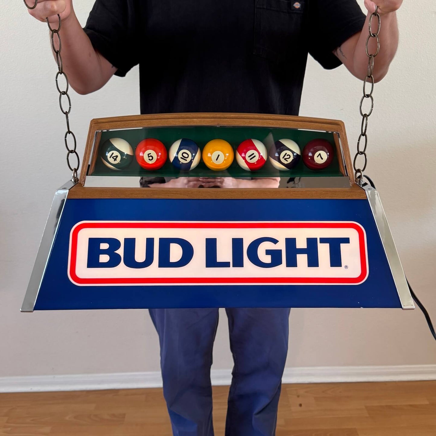 #2130【1986年_ブランニュー】ビンテージ プールランプ BUD LIGHT 未使用品