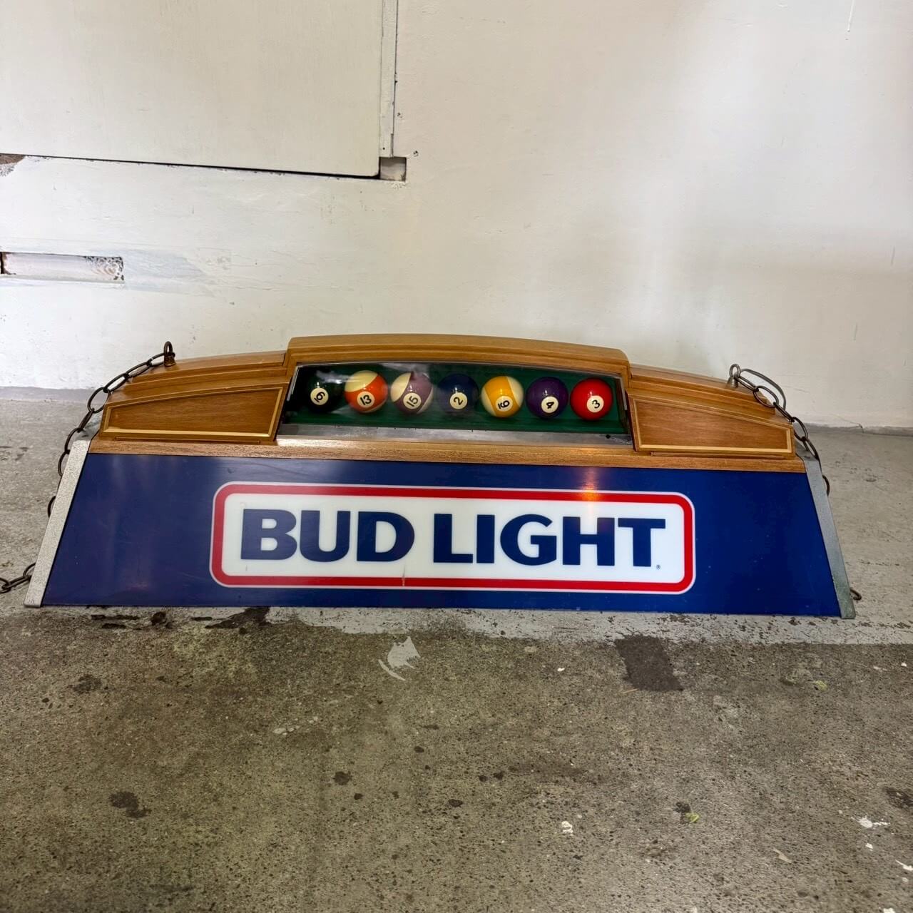 ビンテージ プールランプ Bud Light バドライト 吊り下げ照明 1986年