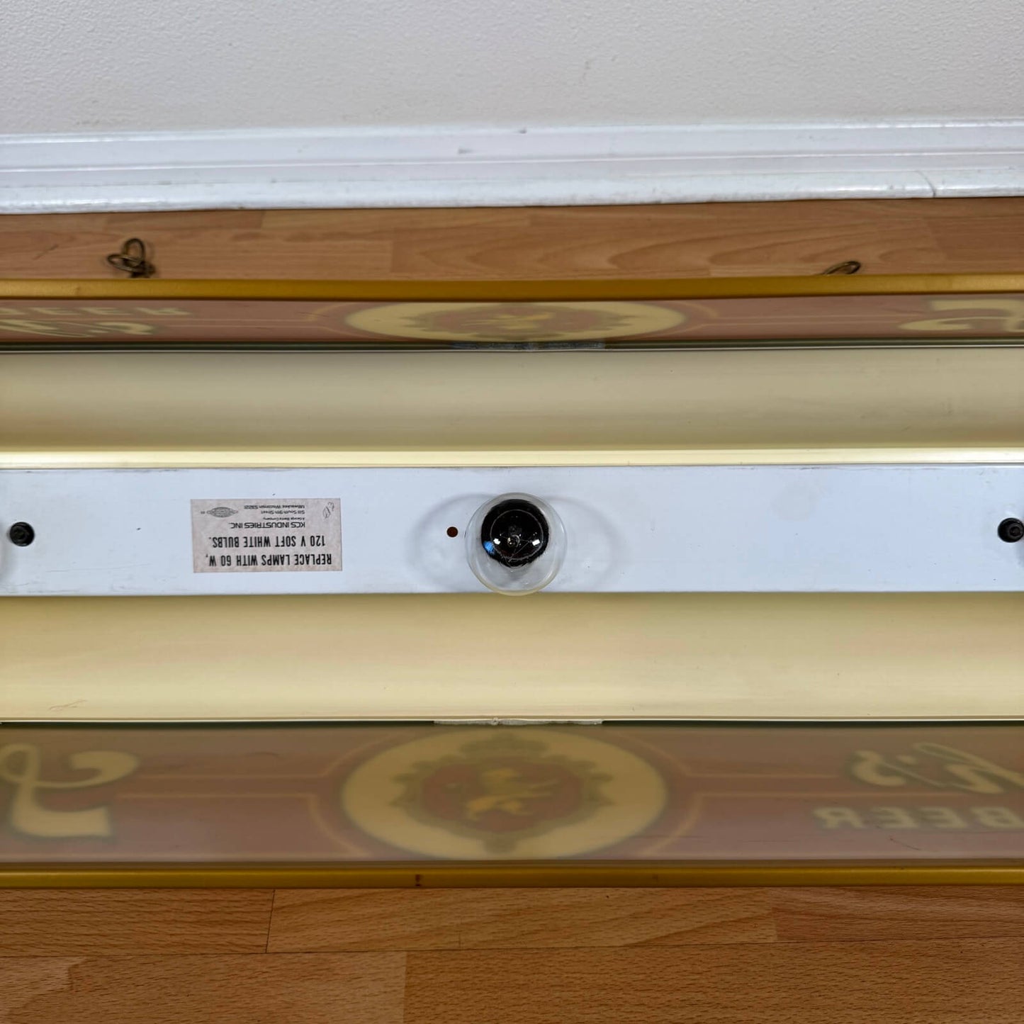 #1921【1980年代】ビンテージ プールバーランプ Stroh's ビールランプ バーライト アメリカ