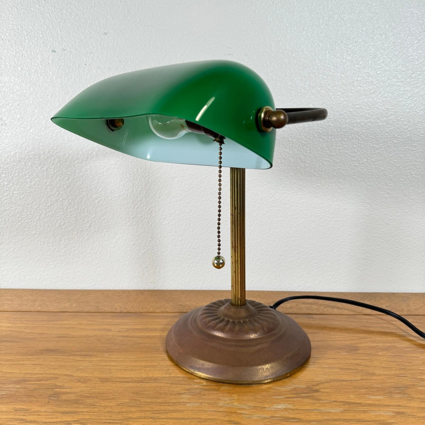 #1449 ビンテージ バンカーズランプ 照明 デスクランプ
