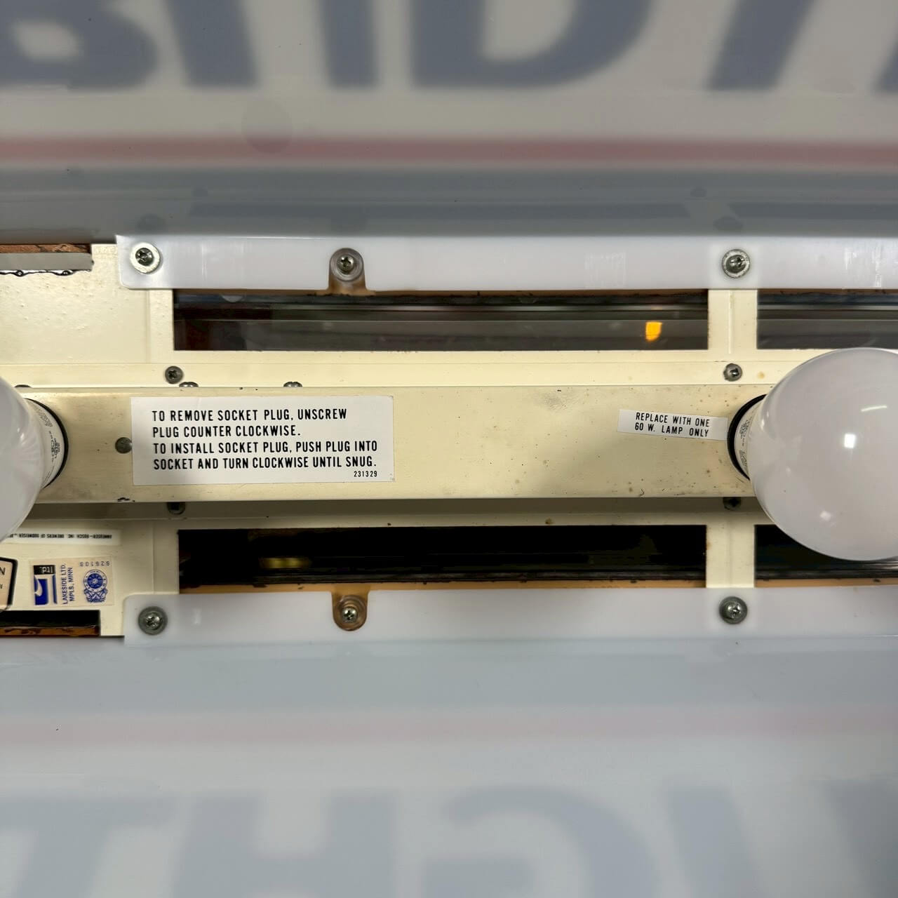 【1986年】ビンテージ Bud Light プールランプ バドライト 吊り下げ照明 バーライト #2381