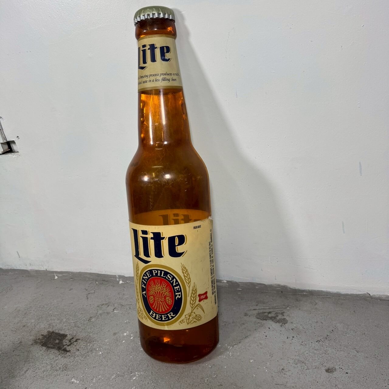 #2257【1991年製】ビンテージ Miller Lite ボトルランプ / ウォールライト アメリカ