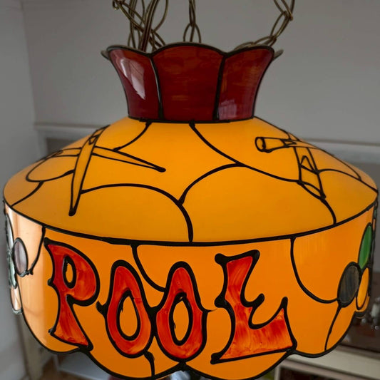 【1970年代】ビンテージ プールランプ アメリカン雑貨 店舗什器 ガレージ 照明 #2595