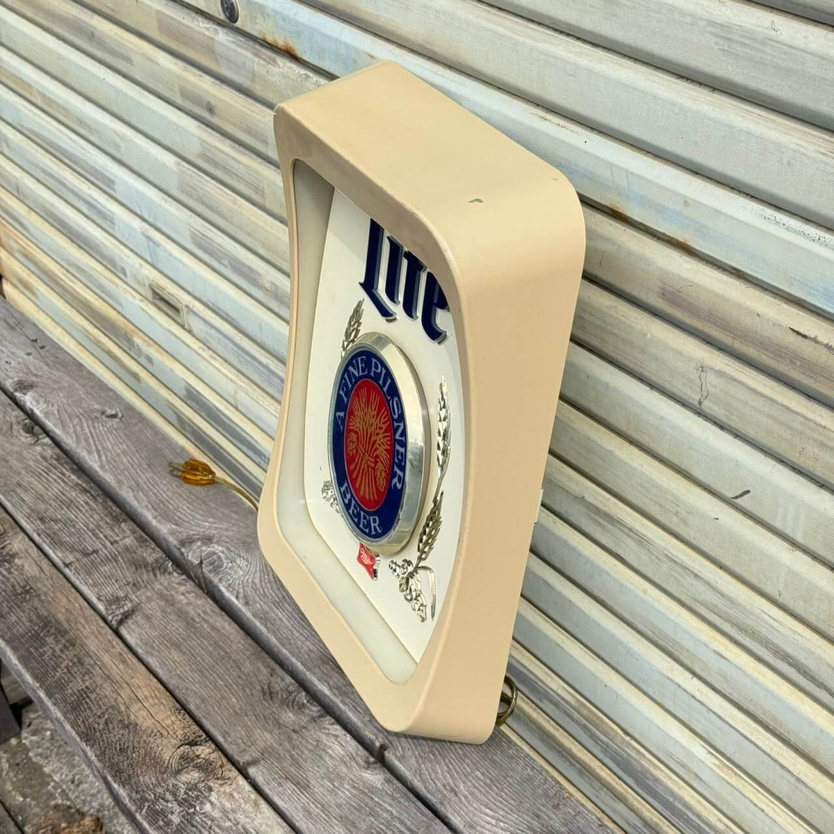 【1970年代】ビンテージ ライト 看板 アメリカン雑貨 店舗什器 MILLER LITE ミラーライト #2871