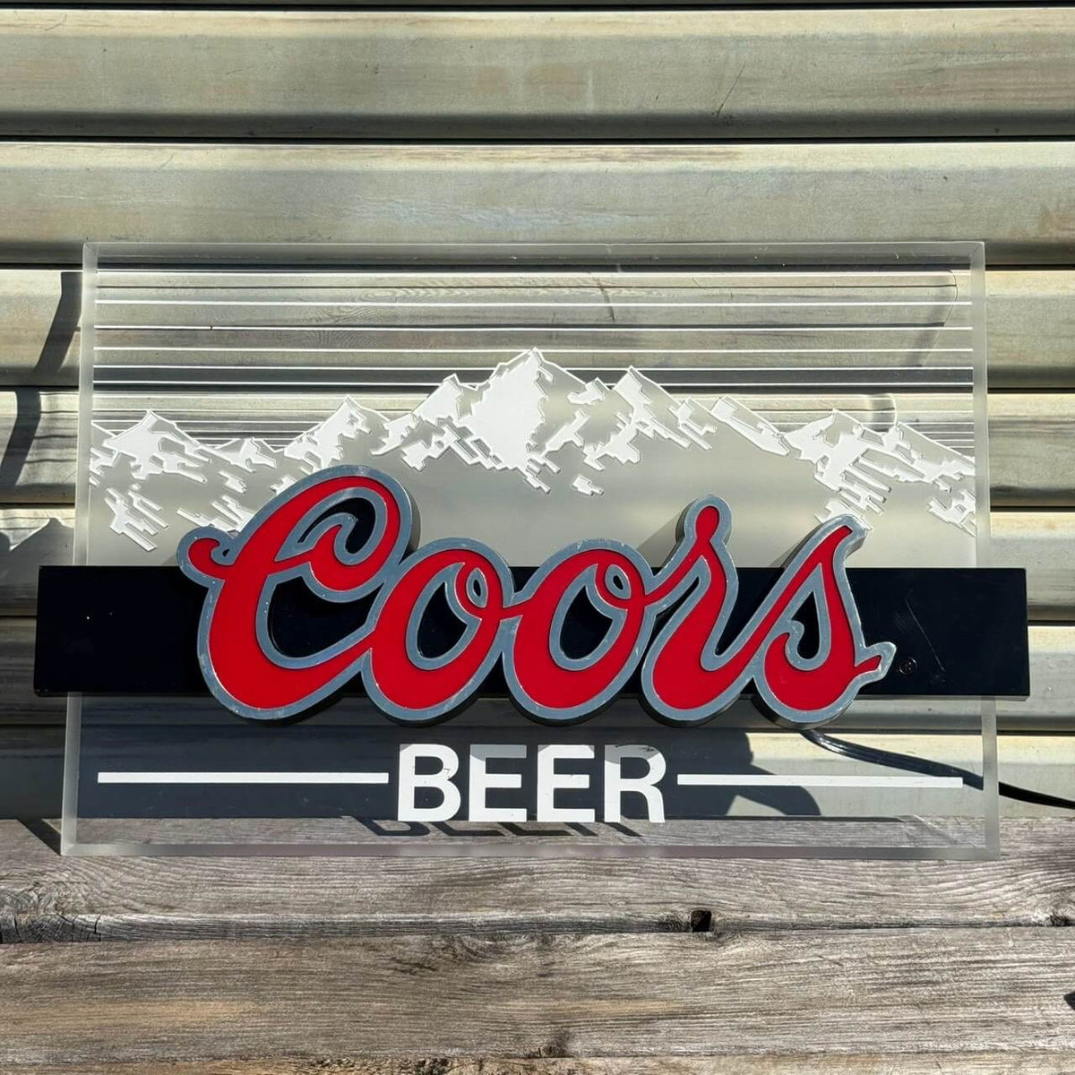 【1980-90年代頃】ビンテージ ライト 電飾サイン アメリカン雑貨 店舗什器 Coors Beer #2870