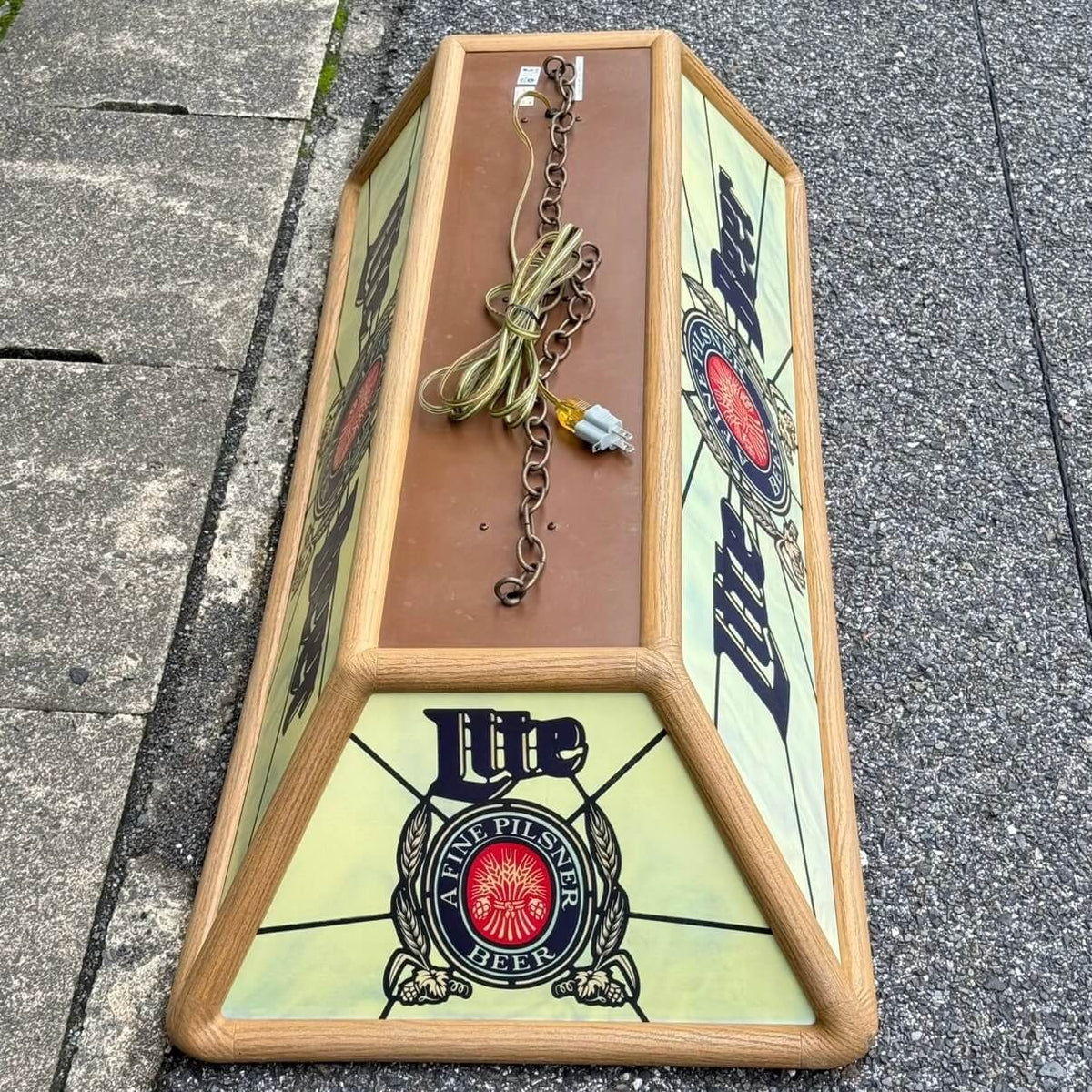 【1980年代】ビンテージ ミラーライト プールランプ アメリカン雑貨 店舗什器 ガレージ #2769