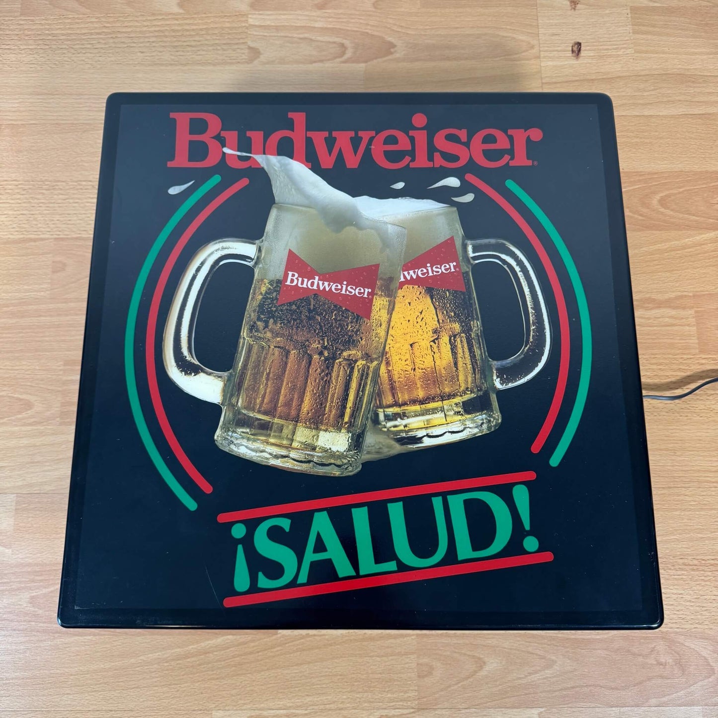 #1855 【1985年】 ビンテージ Budweiser（バドワイザー） ライトサイン / ビールサイン 照明 アメリカ