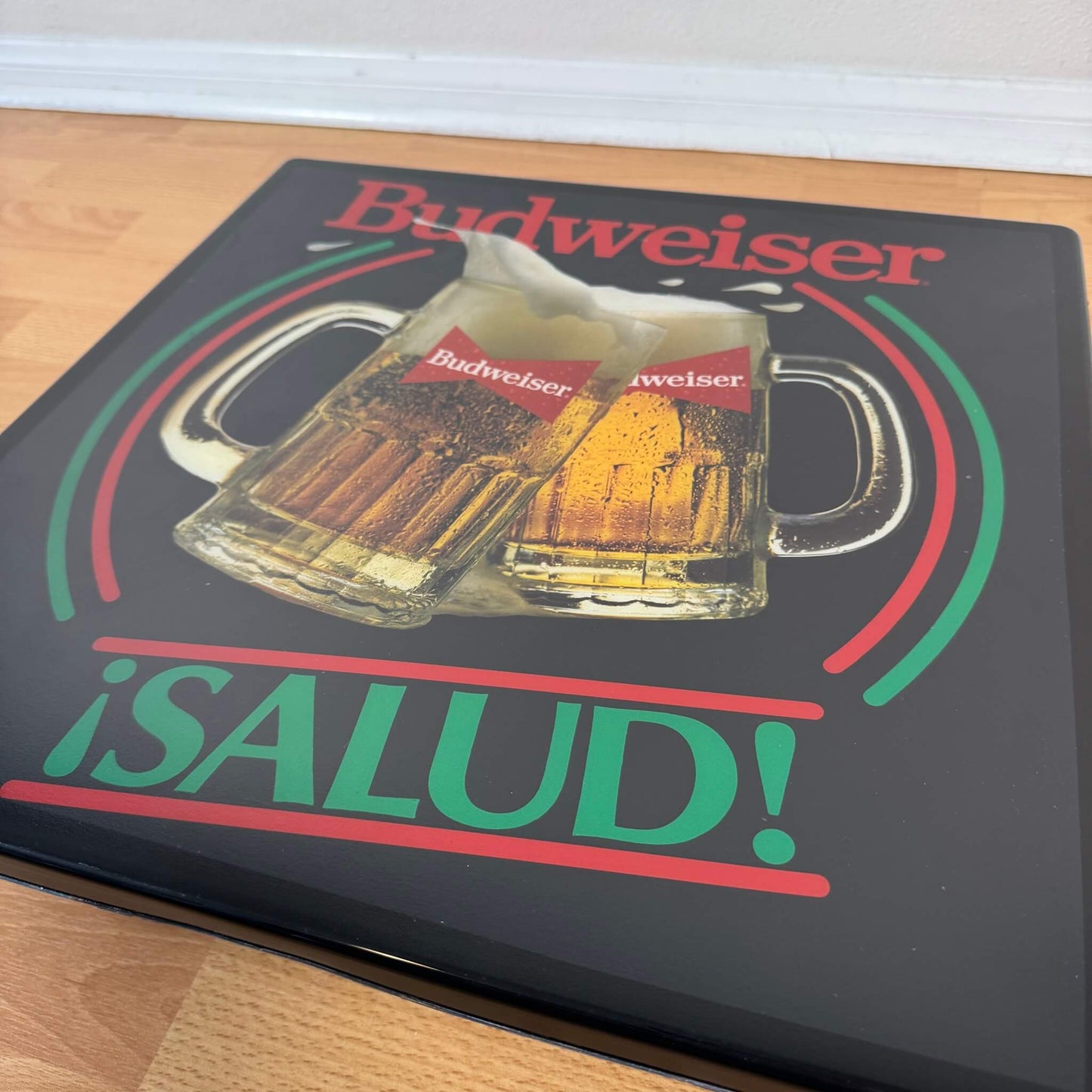 #1855 【1985年】 ビンテージ Budweiser（バドワイザー） ライトサイン / ビールサイン 照明 アメリカ