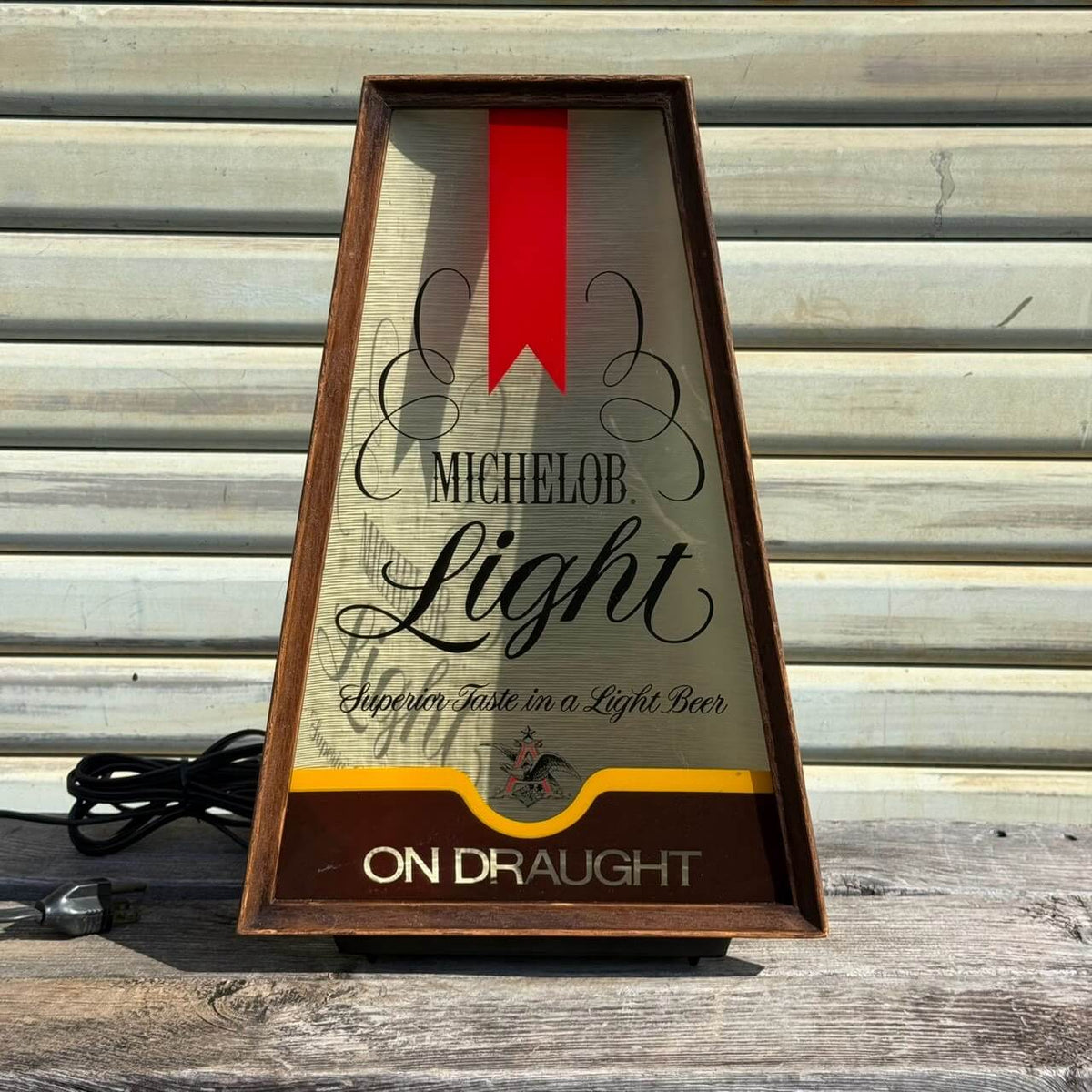 【1970-80年代】ビンテージ ライト 電飾サイン アメリカン雑貨 店舗什器 MICHELOB LIGHT #2797