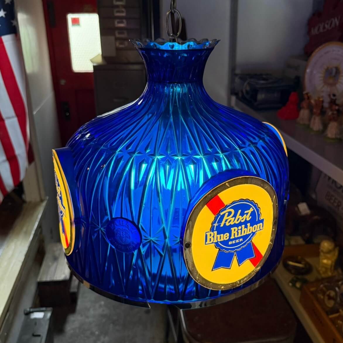 【1970-80年代】ビンテージ ライト アメリカン雑貨 店舗什器 PABST BLUE RIBBON パブスト #2605