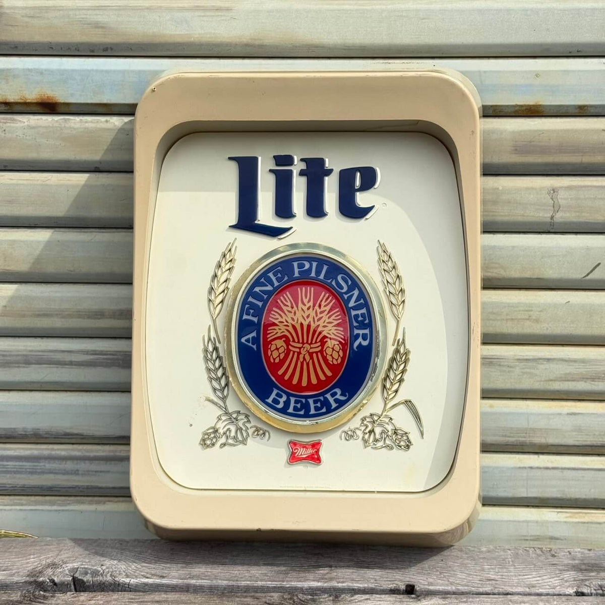 【1970年代】ビンテージ ライト 看板 アメリカン雑貨 店舗什器 MILLER LITE ミラーライト #2871