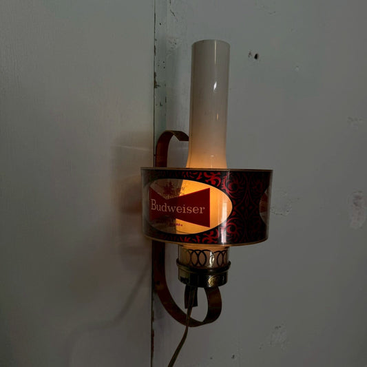 【1970年代】ビンテージ バドワイザー ウォールランプ アメリカン雑貨 壁掛け ライト #2319