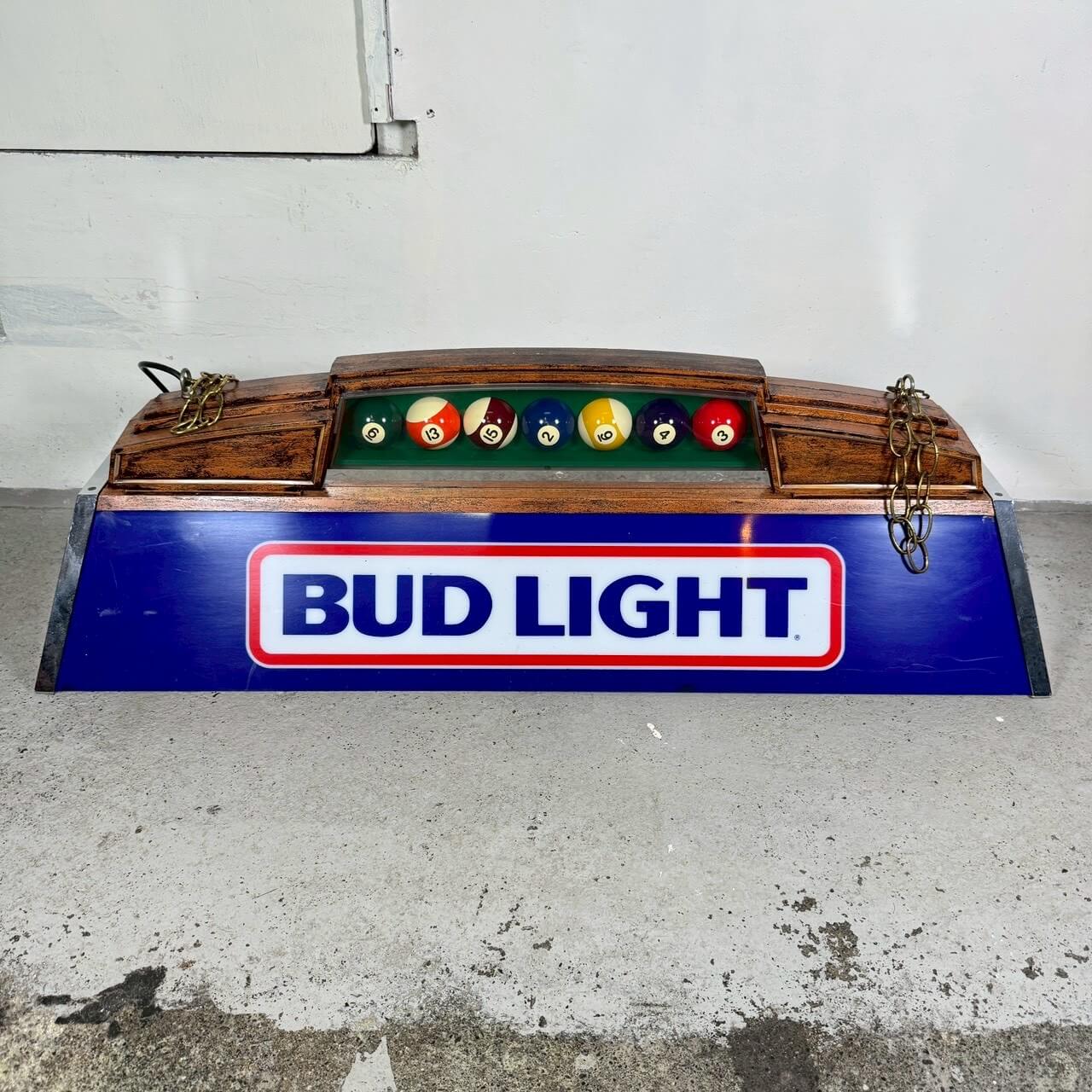【1986年】ビンテージ Bud Light プールランプ バドライト 吊り下げ照明 バーライト #2381