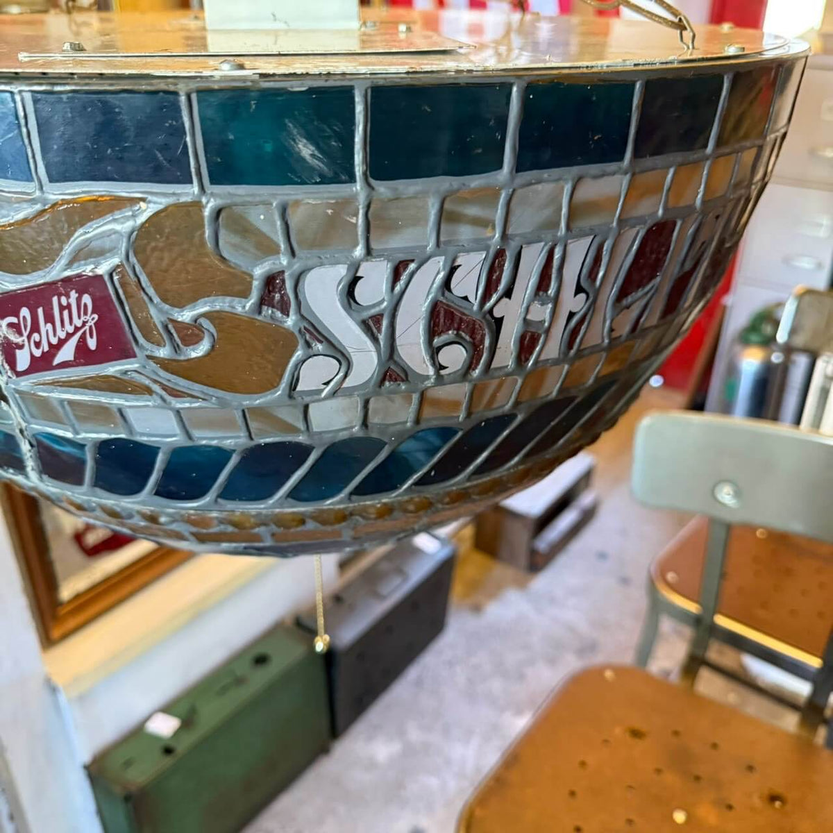 【1977年】ビンテージ シュリッツ プールランプ アメリカン雑貨 店舗什器 ペンダントライト 照明 #2614