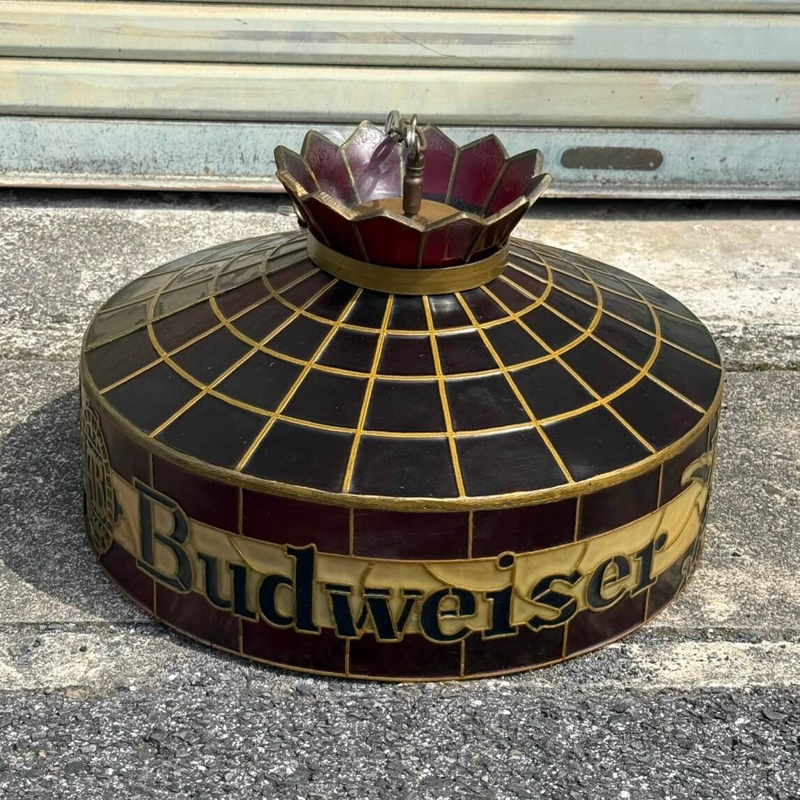 【1970年代】希少 ビンテージ ペンダントライト アメリカン雑貨 店舗什器 Budweiser バドワイザー ランプ #2765-2