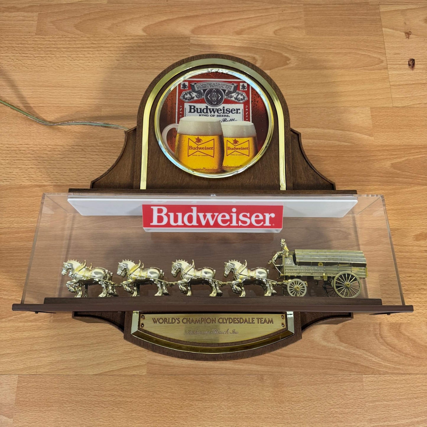 #1925 【1970～1980年代】 ビンテージ Budweiser（バドワイザー） ビールサイン / ライトサイン ディスプレイ アメリカ