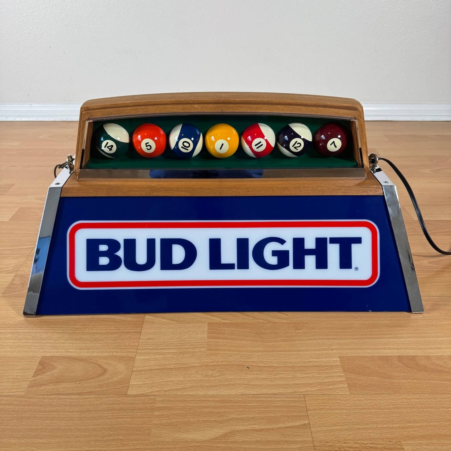 #2130【1986年_ブランニュー】ビンテージ プールランプ BUD LIGHT 未使用品