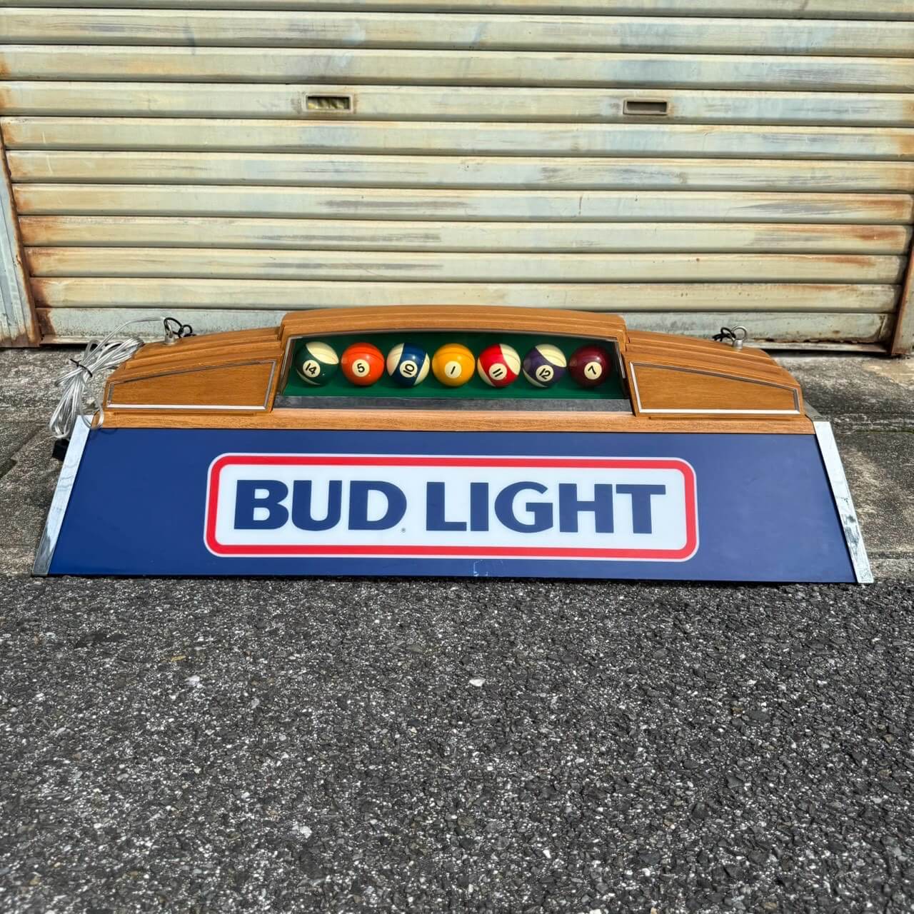 ビンテージ プールランプ Bud Light バドライト 吊り下げ照明 1986年