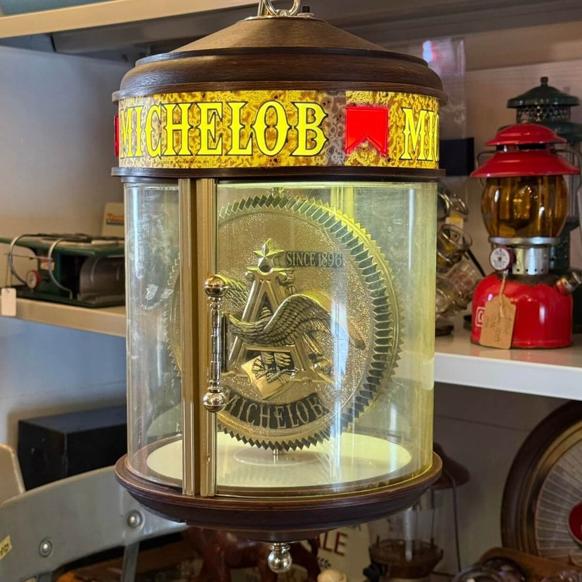 【1970年代】ビンテージ ライト アメリカン雑貨 店舗什器 MICHELOB ミシェロブ モーションライト #2791