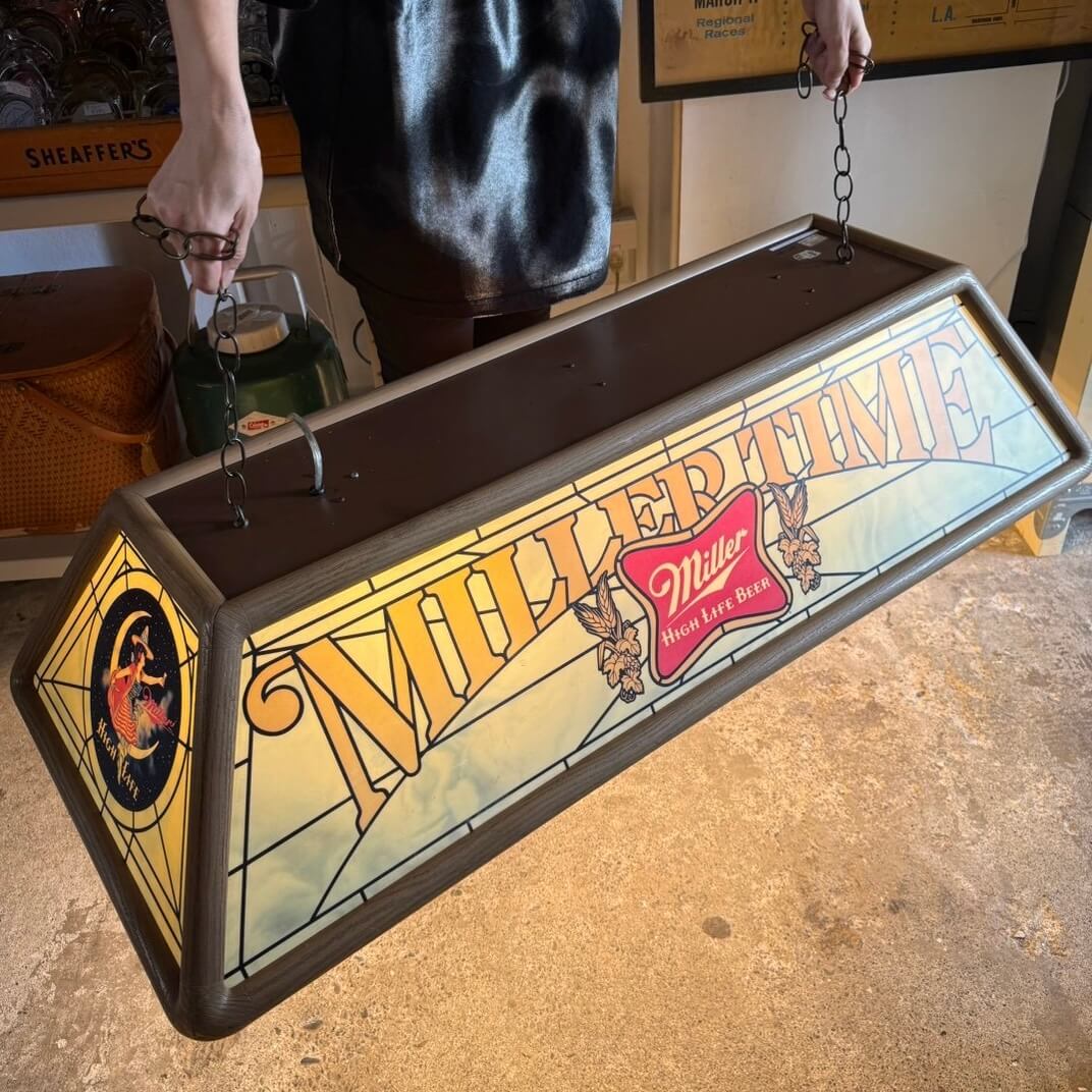 【1980年代】ビンテージ プールランプ アメリカン雑貨 店舗什器 Miller High Life ミラー #2768