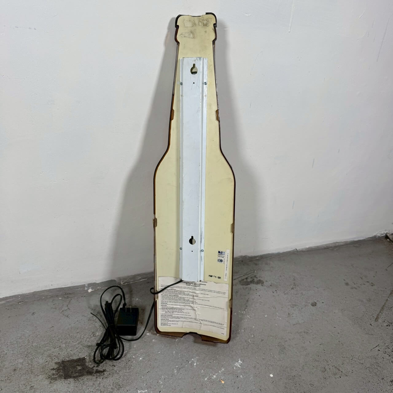 #2257【1991年製】ビンテージ Miller Lite ボトルランプ / ウォールライト アメリカ