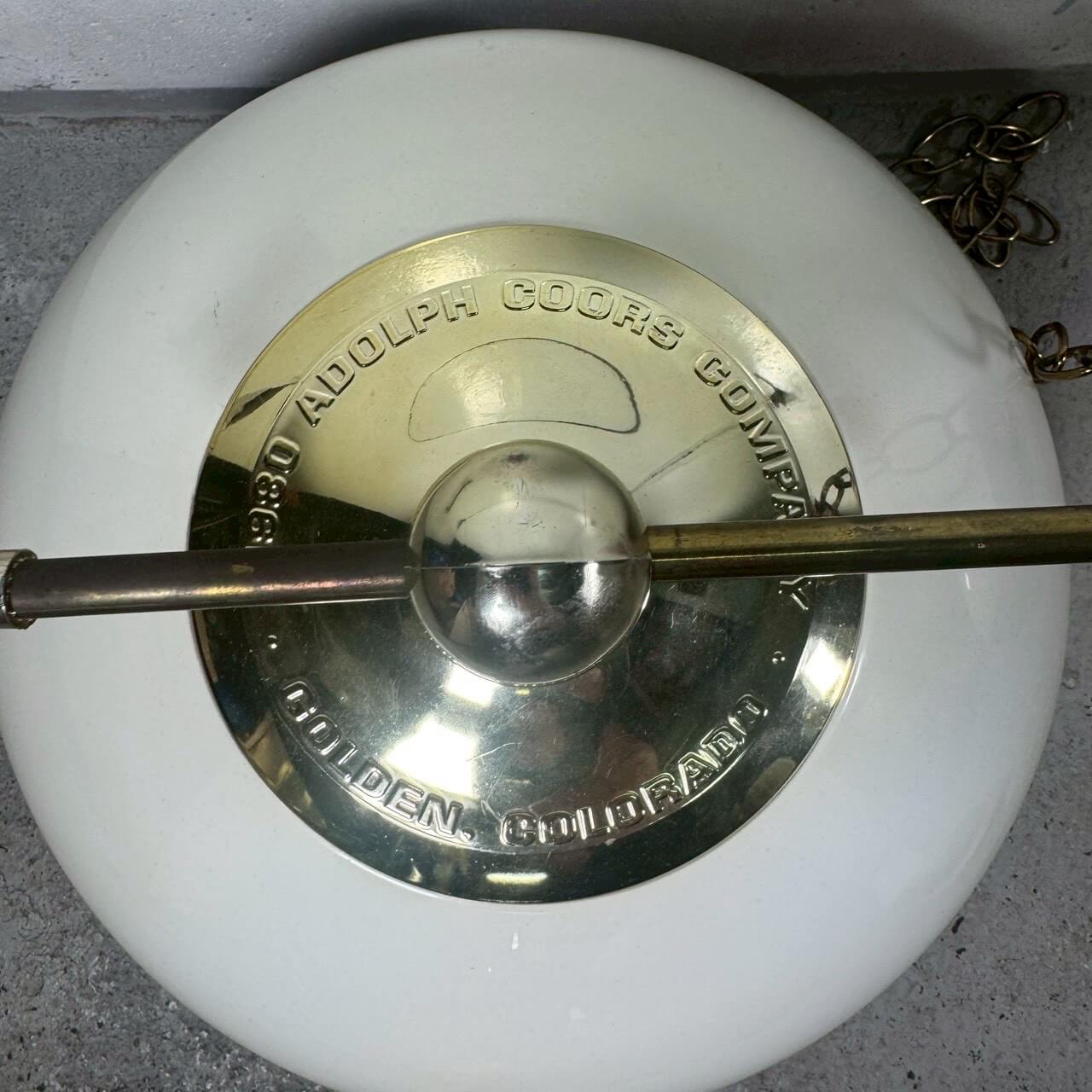 #2372【1980年】ビンテージ Coors（クアーズ） プールランプ / バーランプ デッドストック ダブルシェード アメリカ