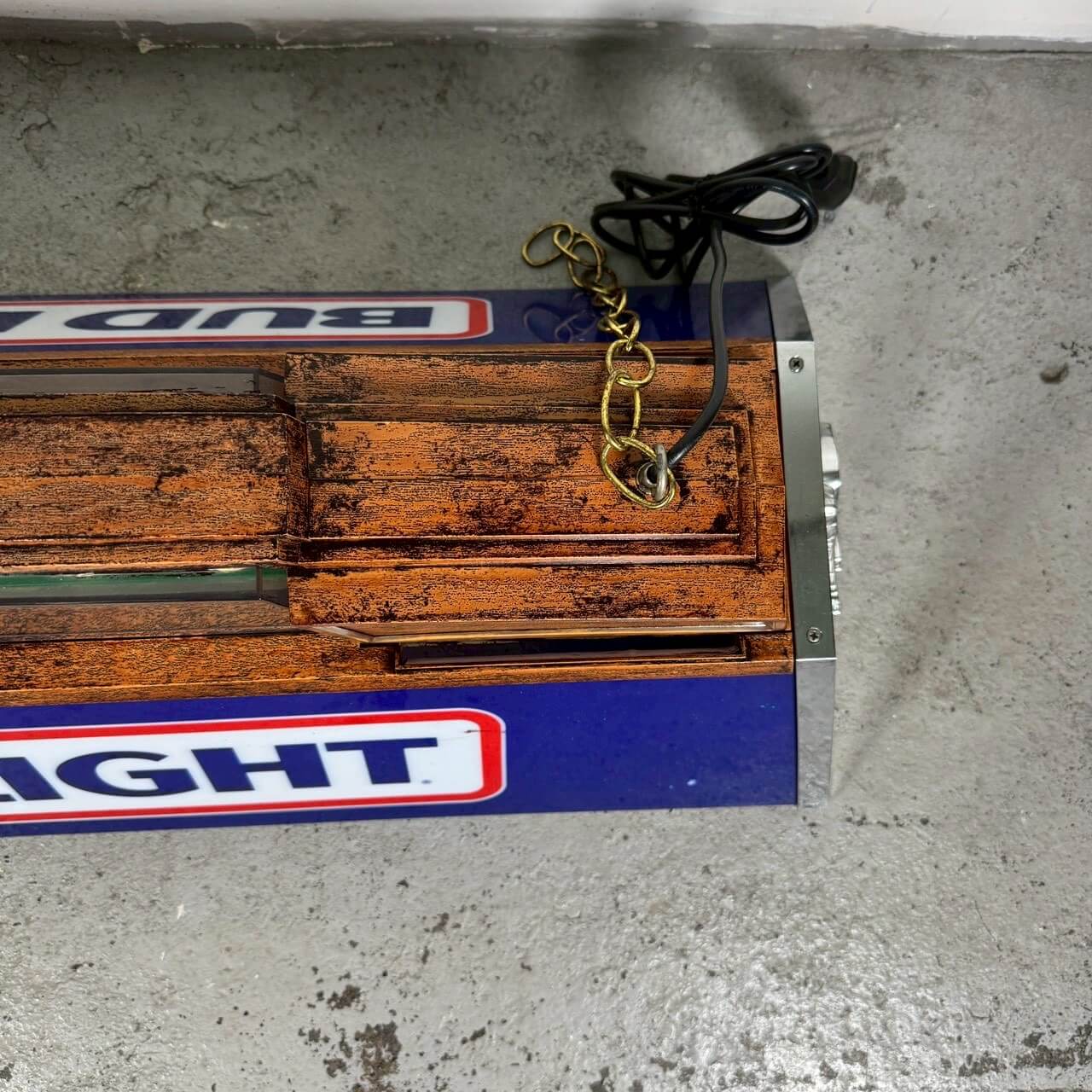 【1986年】ビンテージ Bud Light プールランプ バドライト 吊り下げ照明 バーライト #2381