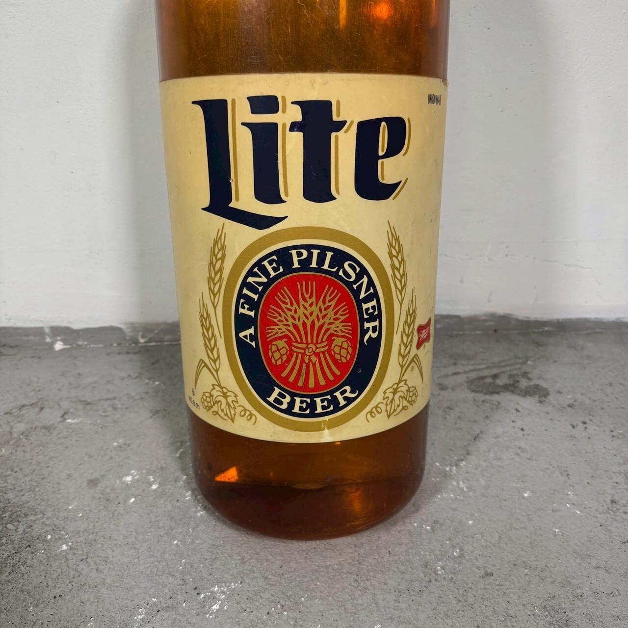 #2257【1991年製】ビンテージ Miller Lite ボトルランプ / ウォールライト アメリカ