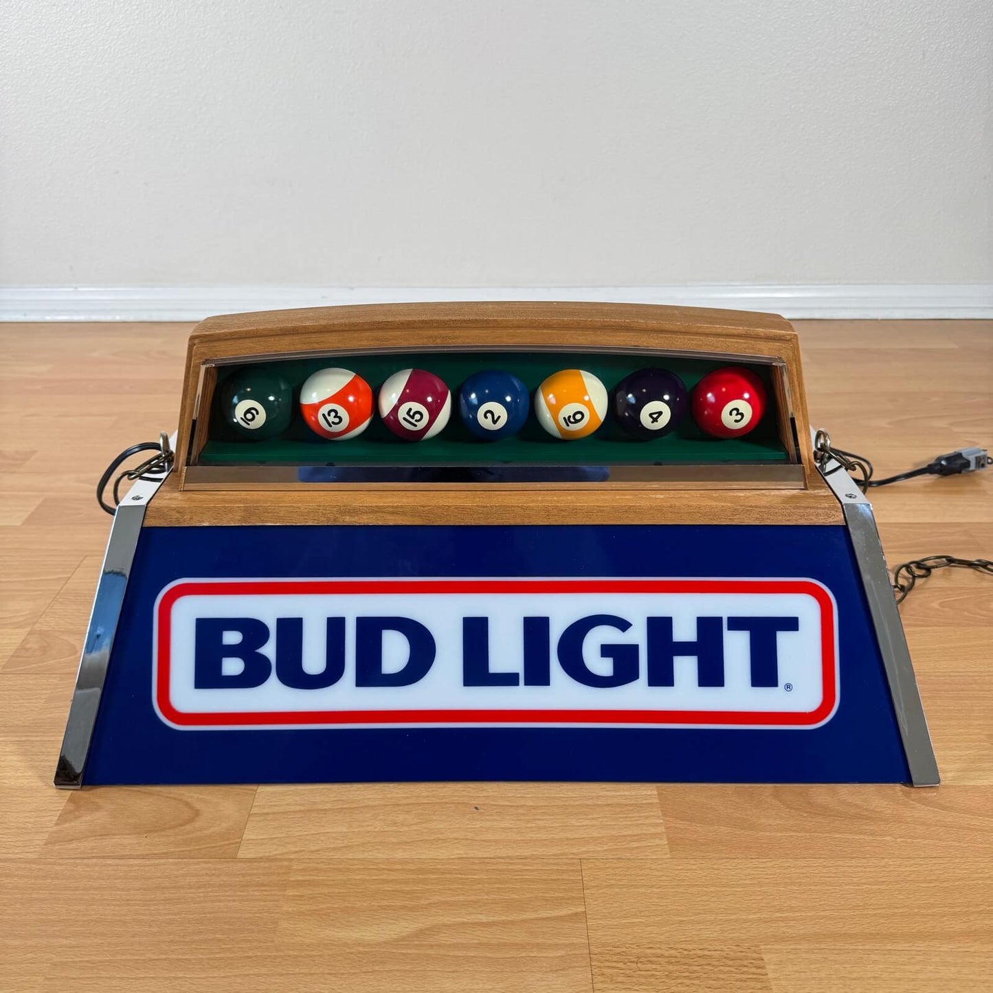 #2130【1986年_ブランニュー】ビンテージ プールランプ BUD LIGHT 未使用品