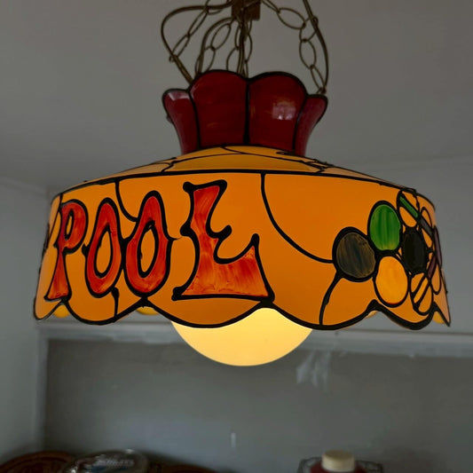 【1970年代】ビンテージ プールランプ アメリカン雑貨 店舗什器 ガレージ 照明 #2595