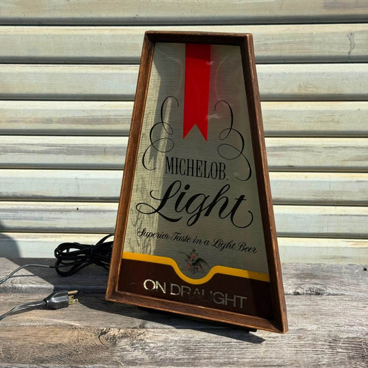 【1970-80年代】ビンテージ ライト 電飾サイン アメリカン雑貨 店舗什器 MICHELOB LIGHT #2797