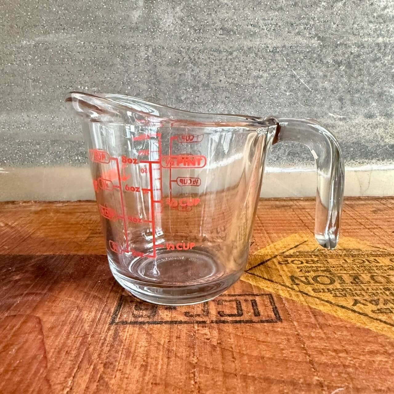 メジャーカップ アメリカン雑貨 店舗什器 計量カップ アンカーホッキング ガラス製 #1570