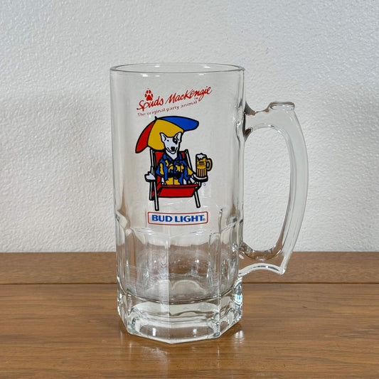 #1513【1987年代】Spuds MacKenzie（スパッズ・マッケンジー） ビールジョッキ / アドバタイジンググラス アメリカ