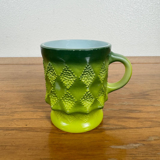 #1798【1970年代】Fire-King アンカーホッキング ダイヤモンドマグ