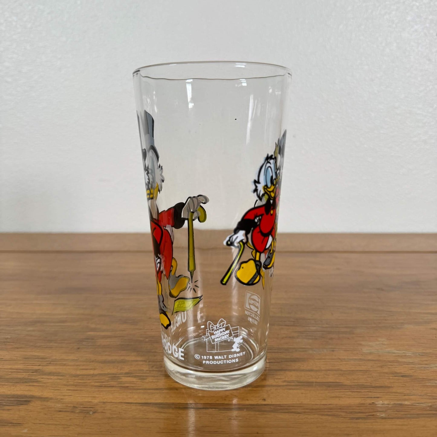 #1773【1978年】ビンテージ PEPSI アンクルスクルージ グラス / コレクターシリーズ ディズニー アメリカ