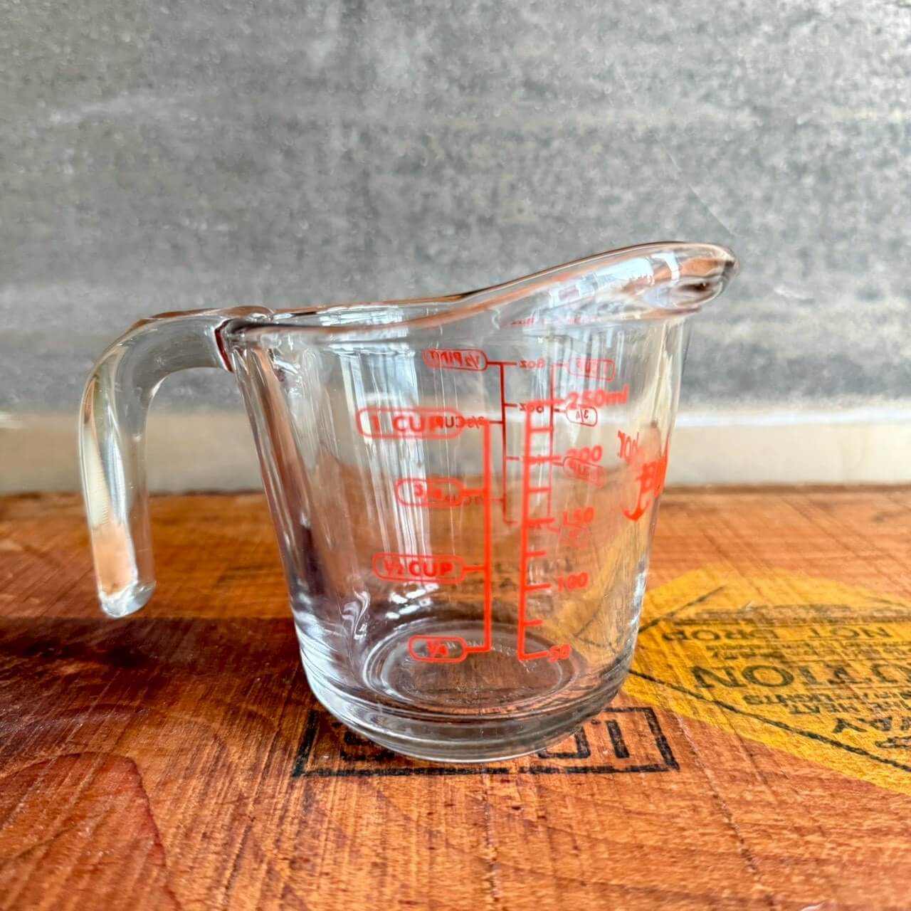メジャーカップ アメリカン雑貨 店舗什器 計量カップ アンカーホッキング ガラス製 #1570